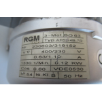 190 RPM 0,12 KW Asmaat 2x 12 mm. Unused